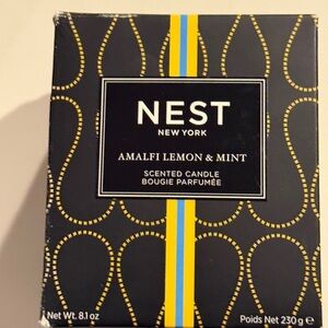 NEST Fragrances Amalfi Lemon & Mint Candle - Black and Yellow NWT